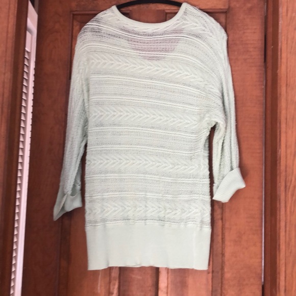 Green woven sweater - Picture 2 of 2